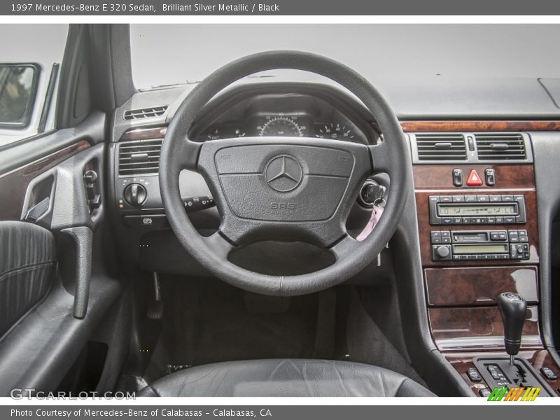 Brilliant Silver Metallic / Black 1997 Mercedes-Benz E 320 Sedan