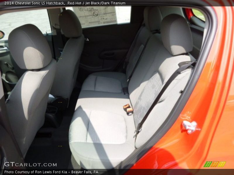 Red Hot / Jet Black/Dark Titanium 2014 Chevrolet Sonic LS Hatchback