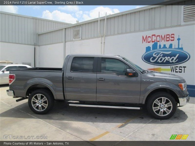 Sterling Grey / Black 2014 Ford F150 Lariat SuperCrew