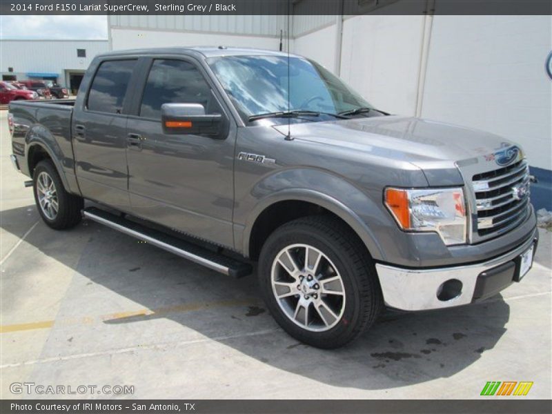 Sterling Grey / Black 2014 Ford F150 Lariat SuperCrew