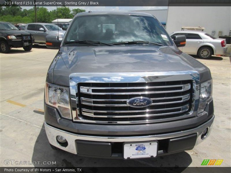 Sterling Grey / Black 2014 Ford F150 Lariat SuperCrew
