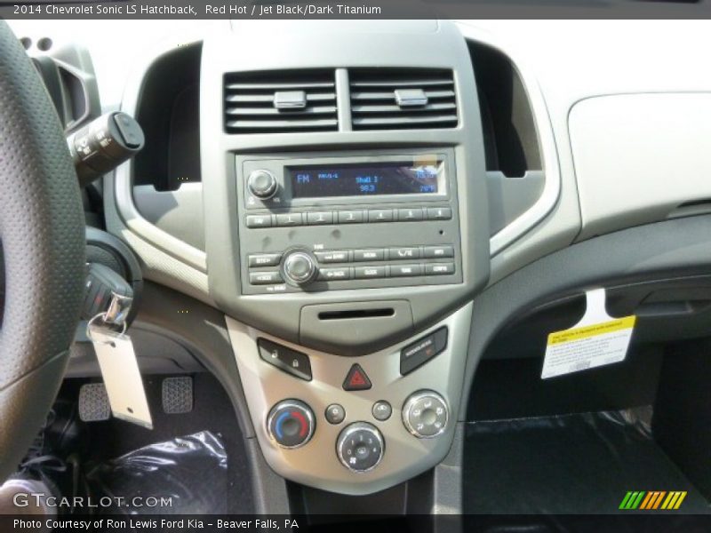 Red Hot / Jet Black/Dark Titanium 2014 Chevrolet Sonic LS Hatchback