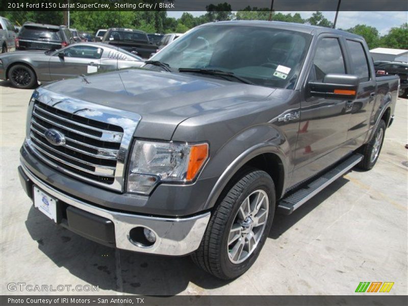 Sterling Grey / Black 2014 Ford F150 Lariat SuperCrew