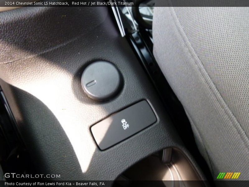 Red Hot / Jet Black/Dark Titanium 2014 Chevrolet Sonic LS Hatchback