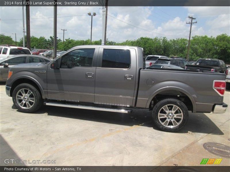 Sterling Grey / Black 2014 Ford F150 Lariat SuperCrew