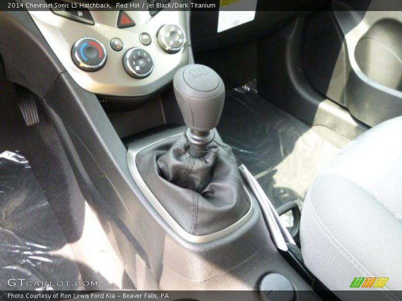 Red Hot / Jet Black/Dark Titanium 2014 Chevrolet Sonic LS Hatchback