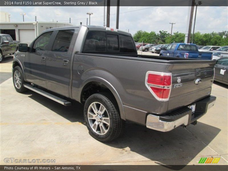Sterling Grey / Black 2014 Ford F150 Lariat SuperCrew
