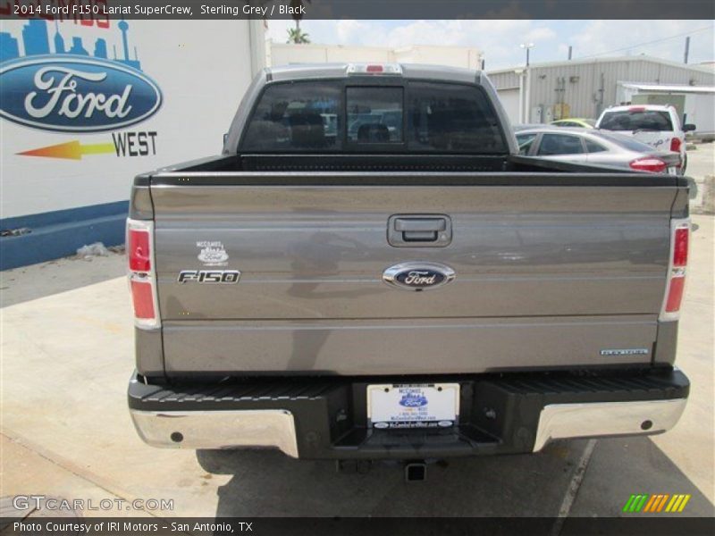 Sterling Grey / Black 2014 Ford F150 Lariat SuperCrew