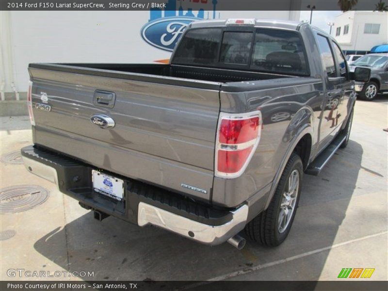 Sterling Grey / Black 2014 Ford F150 Lariat SuperCrew
