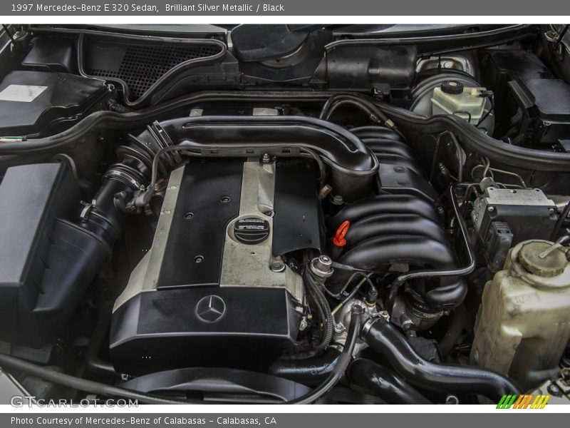 Brilliant Silver Metallic / Black 1997 Mercedes-Benz E 320 Sedan