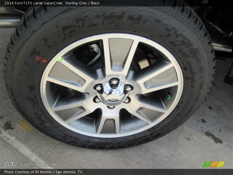 Sterling Grey / Black 2014 Ford F150 Lariat SuperCrew
