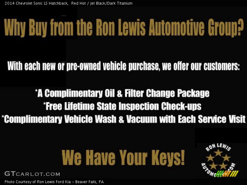 Red Hot / Jet Black/Dark Titanium 2014 Chevrolet Sonic LS Hatchback