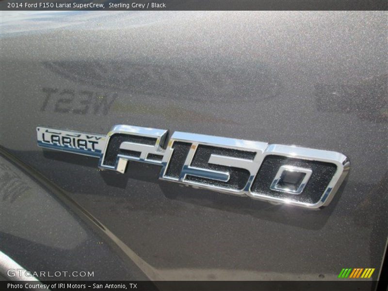 Sterling Grey / Black 2014 Ford F150 Lariat SuperCrew