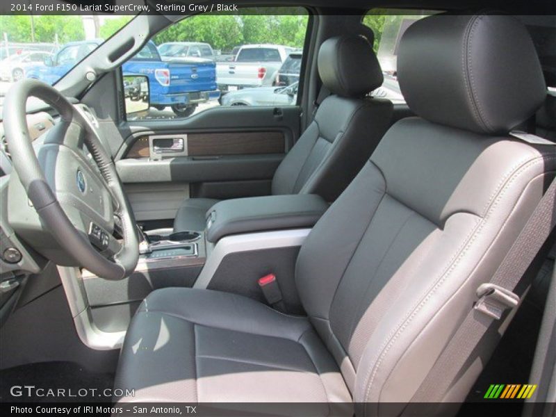 Sterling Grey / Black 2014 Ford F150 Lariat SuperCrew