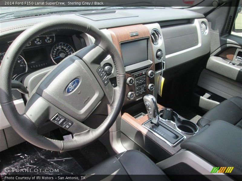Sterling Grey / Black 2014 Ford F150 Lariat SuperCrew