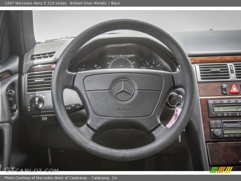 Brilliant Silver Metallic / Black 1997 Mercedes-Benz E 320 Sedan