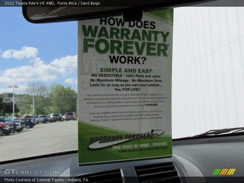 Pyrite Mica / Sand Beige 2012 Toyota RAV4 V6 4WD