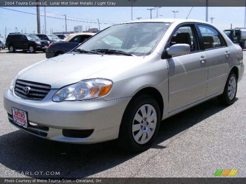 Lunar Mist Silver Metallic / Light Gray 2004 Toyota Corolla LE