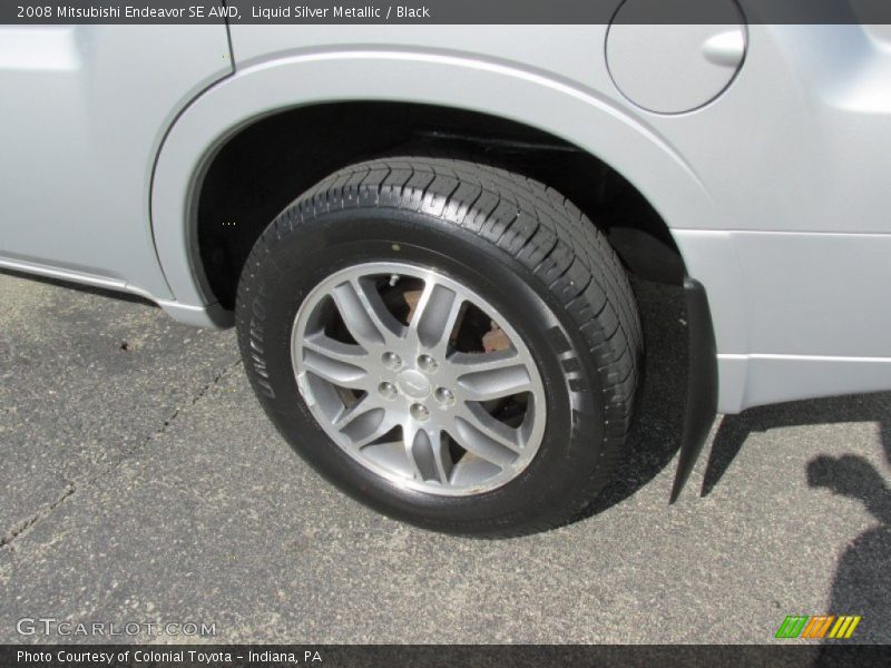 Liquid Silver Metallic / Black 2008 Mitsubishi Endeavor SE AWD