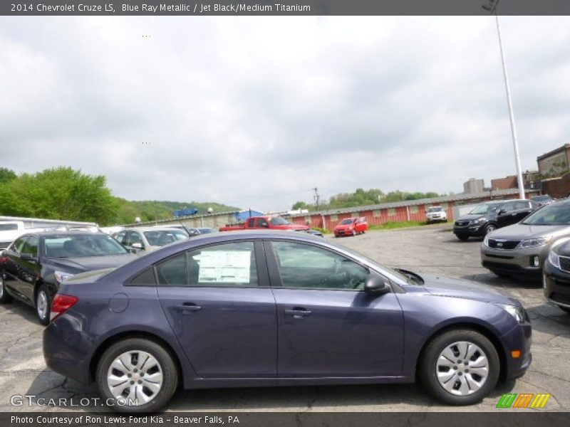 Blue Ray Metallic / Jet Black/Medium Titanium 2014 Chevrolet Cruze LS
