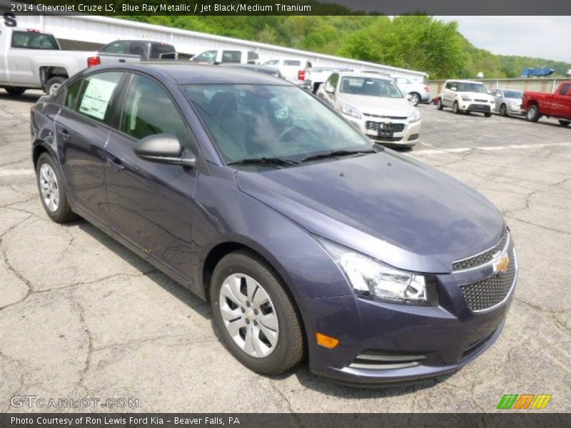 Blue Ray Metallic / Jet Black/Medium Titanium 2014 Chevrolet Cruze LS