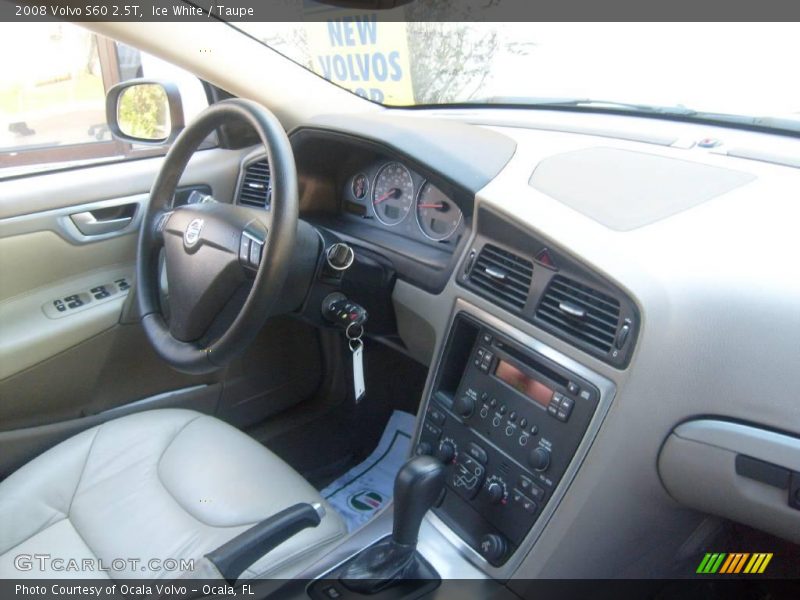 Ice White / Taupe 2008 Volvo S60 2.5T