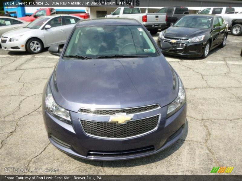 Blue Ray Metallic / Jet Black/Medium Titanium 2014 Chevrolet Cruze LS