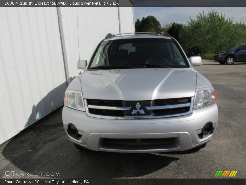 Liquid Silver Metallic / Black 2008 Mitsubishi Endeavor SE AWD