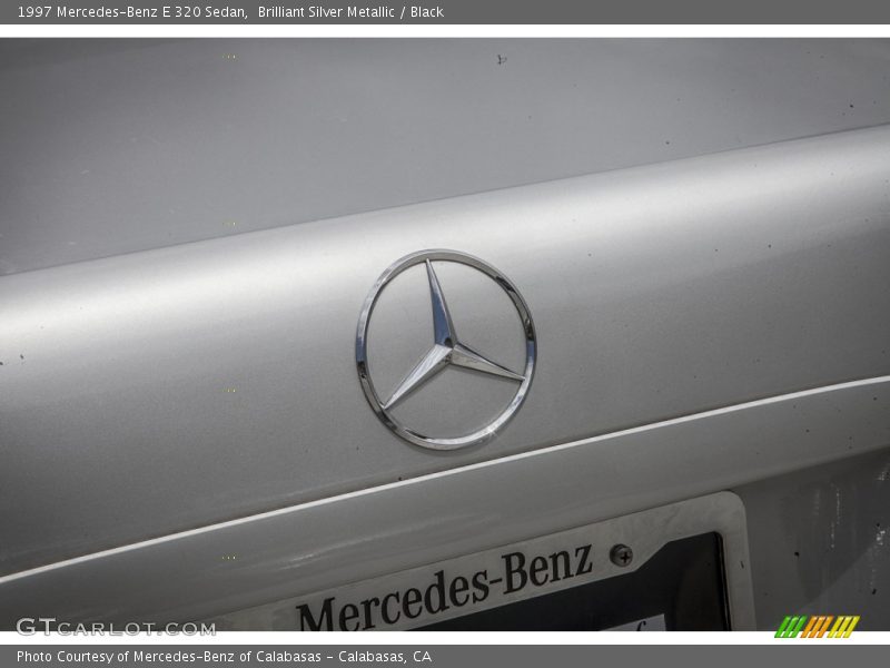 Brilliant Silver Metallic / Black 1997 Mercedes-Benz E 320 Sedan