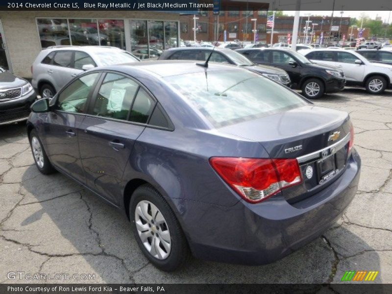 Blue Ray Metallic / Jet Black/Medium Titanium 2014 Chevrolet Cruze LS