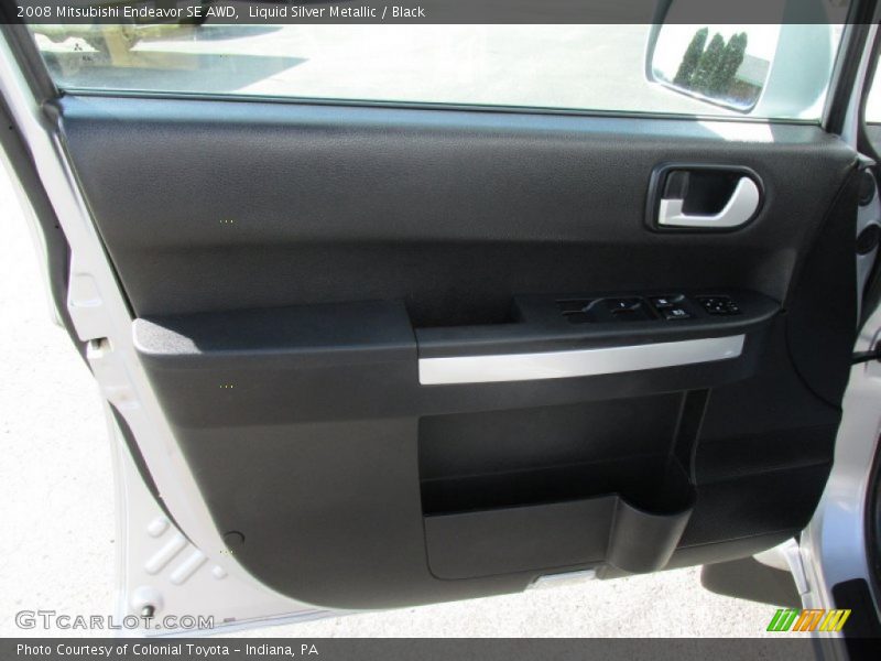 Liquid Silver Metallic / Black 2008 Mitsubishi Endeavor SE AWD