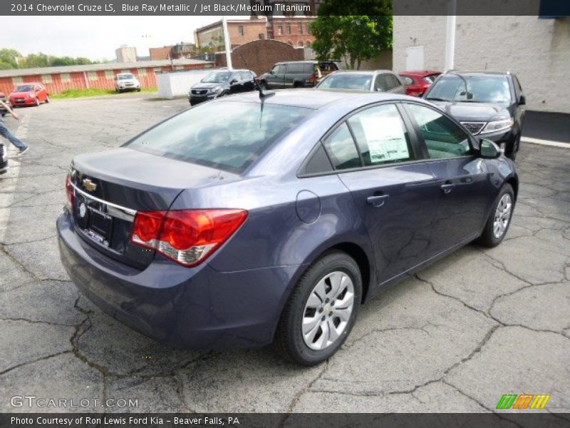 Blue Ray Metallic / Jet Black/Medium Titanium 2014 Chevrolet Cruze LS