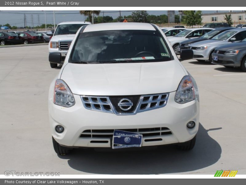 Pearl White / Gray 2012 Nissan Rogue S