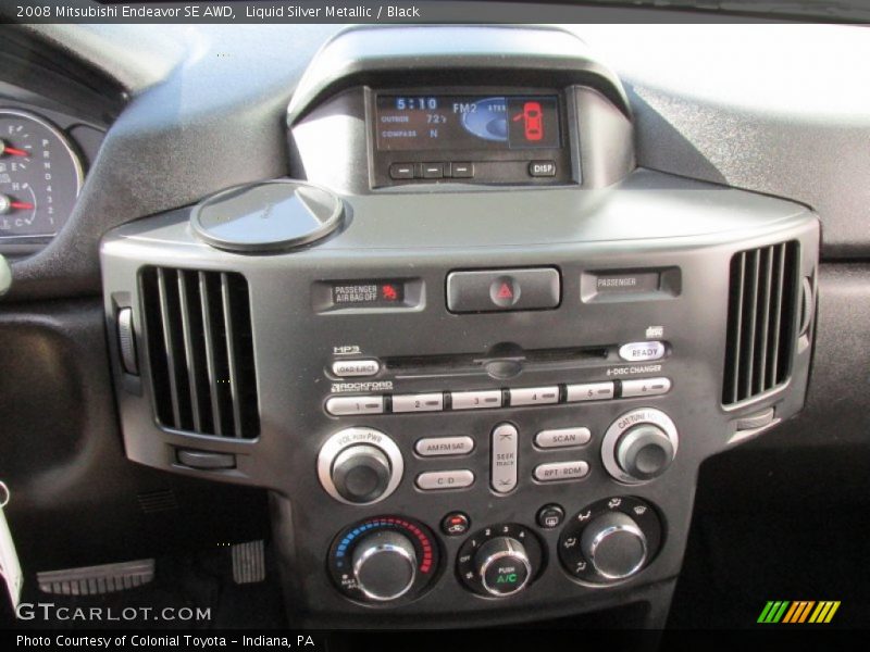 Liquid Silver Metallic / Black 2008 Mitsubishi Endeavor SE AWD
