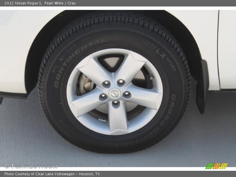Pearl White / Gray 2012 Nissan Rogue S