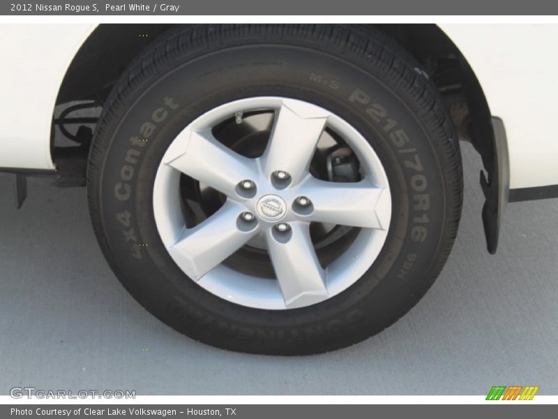 Pearl White / Gray 2012 Nissan Rogue S