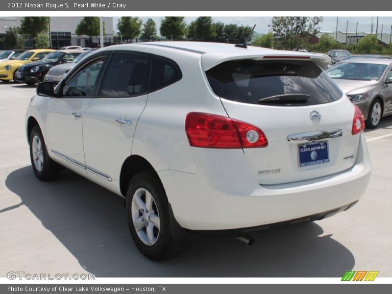 Pearl White / Gray 2012 Nissan Rogue S