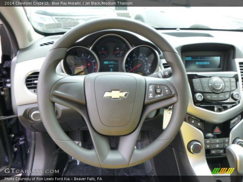 Blue Ray Metallic / Jet Black/Medium Titanium 2014 Chevrolet Cruze LS
