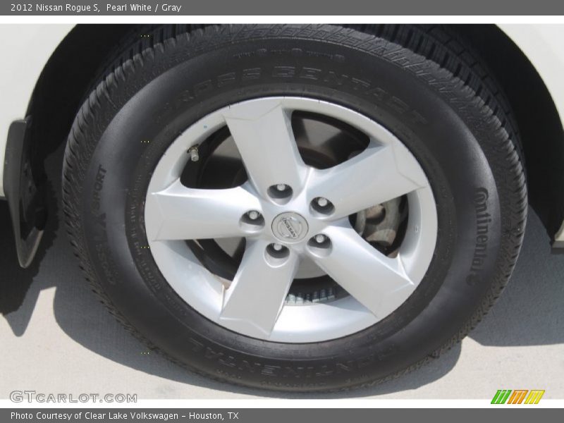Pearl White / Gray 2012 Nissan Rogue S
