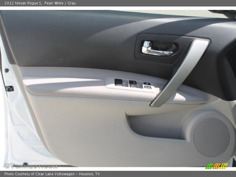 Pearl White / Gray 2012 Nissan Rogue S