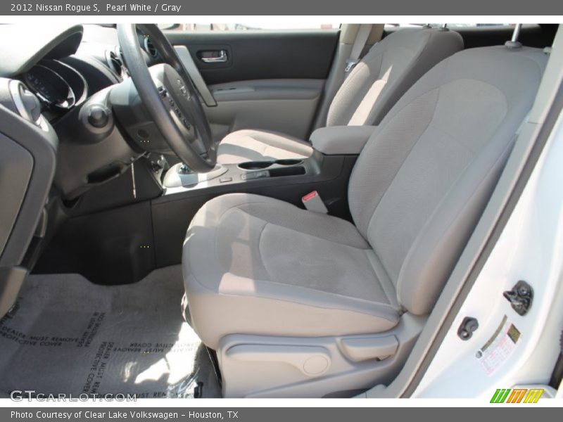 Pearl White / Gray 2012 Nissan Rogue S