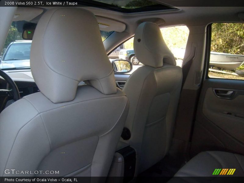 Ice White / Taupe 2008 Volvo S60 2.5T