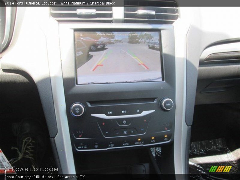 White Platinum / Charcoal Black 2014 Ford Fusion SE EcoBoost