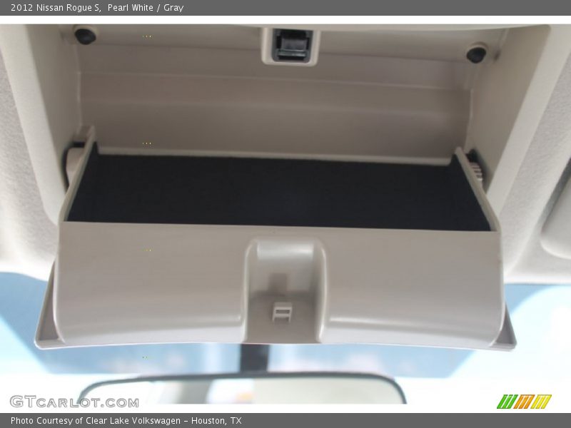 Pearl White / Gray 2012 Nissan Rogue S