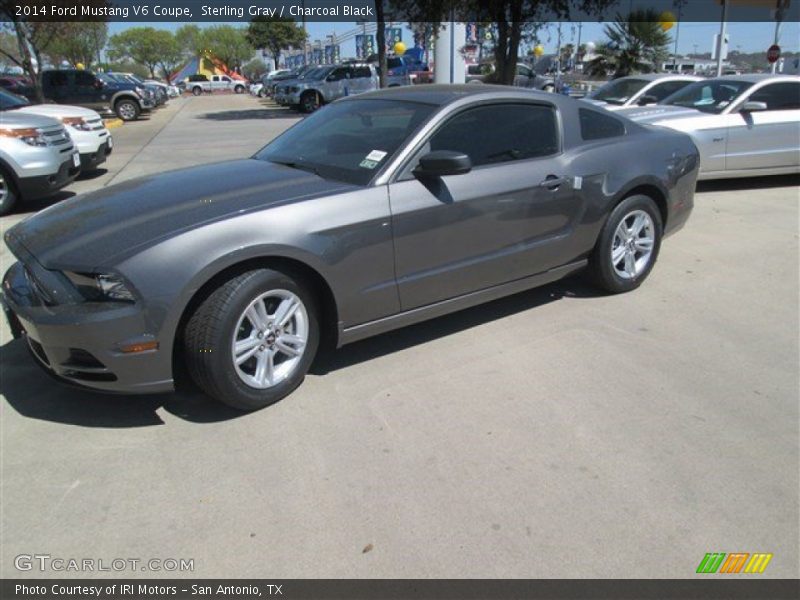 Sterling Gray / Charcoal Black 2014 Ford Mustang V6 Coupe