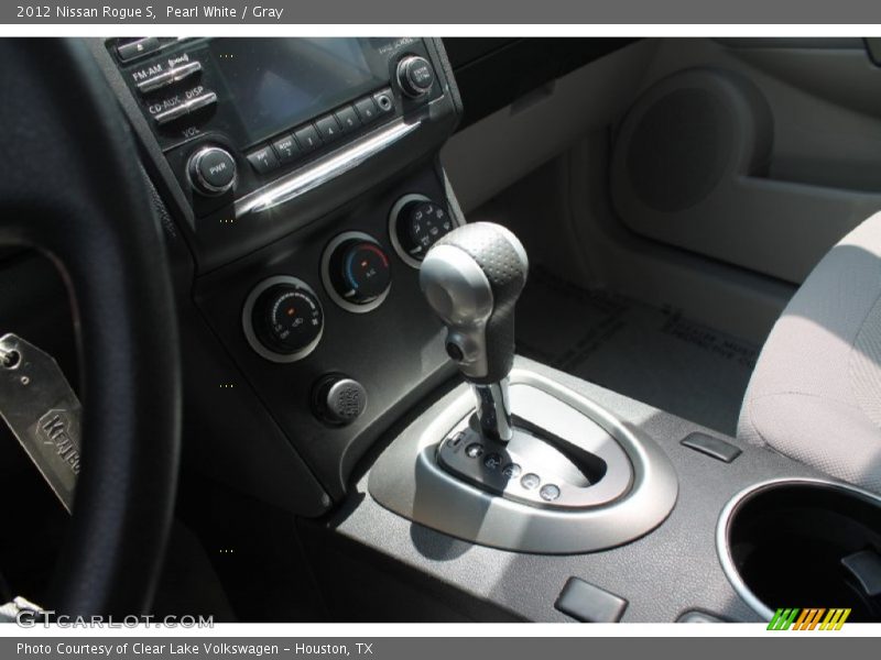 Pearl White / Gray 2012 Nissan Rogue S