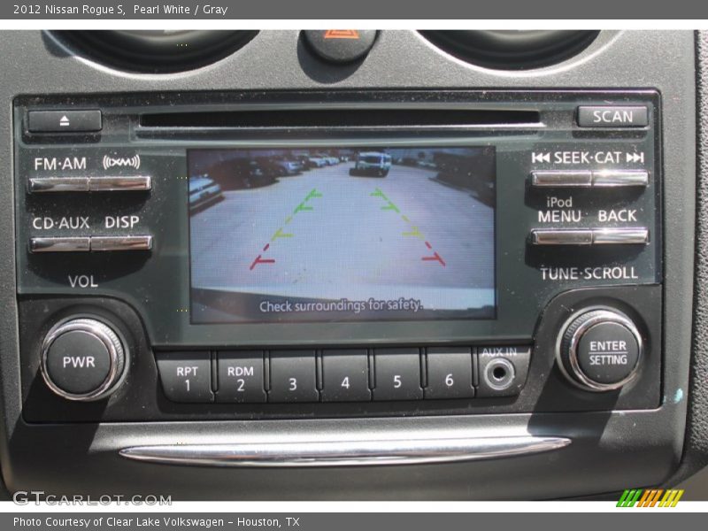 Pearl White / Gray 2012 Nissan Rogue S