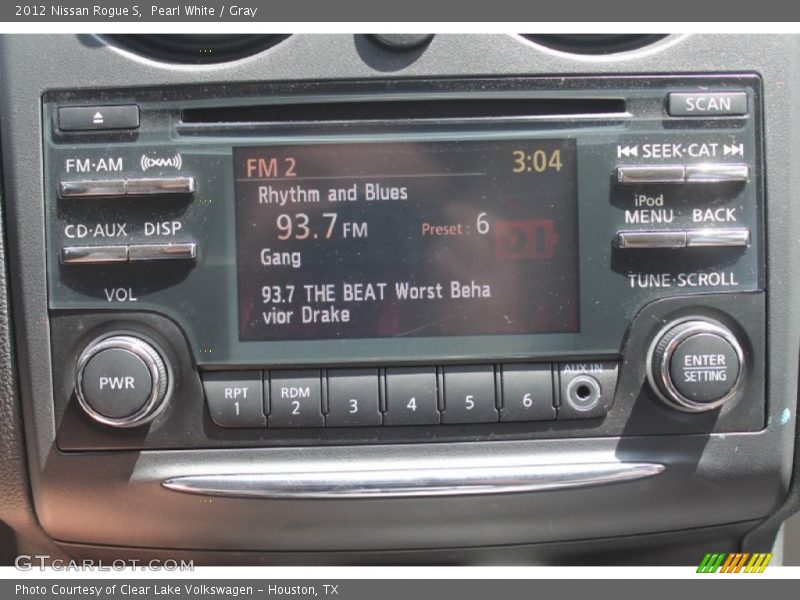 Pearl White / Gray 2012 Nissan Rogue S
