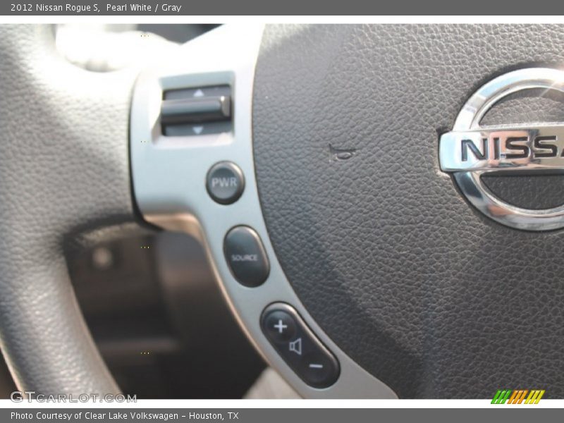 Pearl White / Gray 2012 Nissan Rogue S