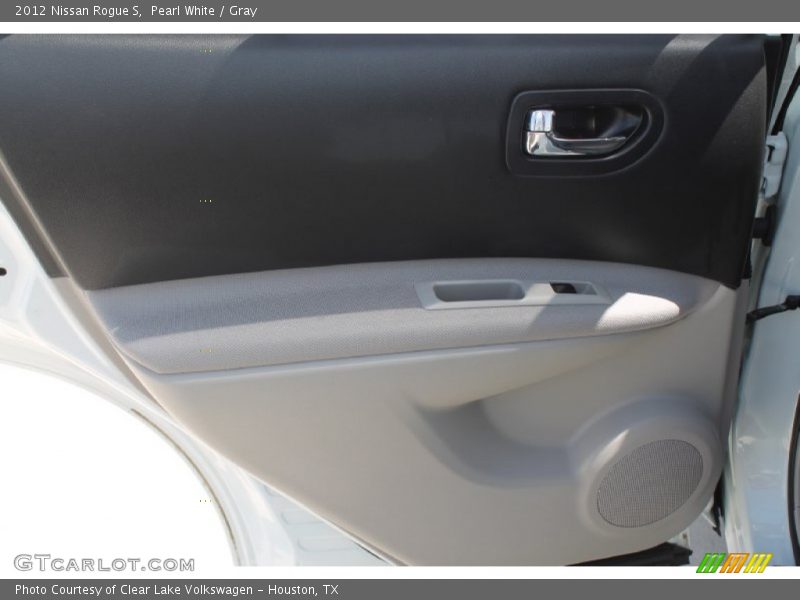 Pearl White / Gray 2012 Nissan Rogue S